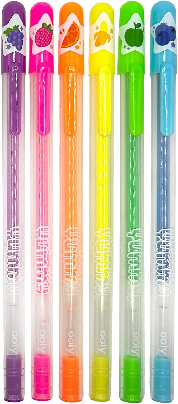 Ooly Yummy Yummy Scented Gel Pens Neon Set of 6 - Image 2