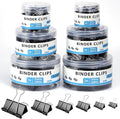 208 PCS 6 Sizes Binder Clips Assorted Sizes Including Extra Large Medium Small by Lechay