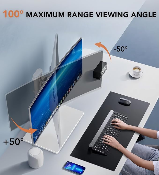 Hemudu Single LCD Computer Monitor Free-Standing Desk Stand Riser - Image 3