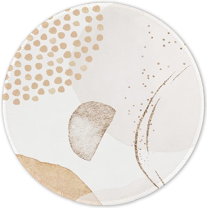 ITNRSIIET Round Mouse Pad with Stitched Edge Premium-Textured Waterproof by +ITNRSIIET