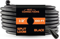 BEST CONNECTIONS Split Wire Loom Flex-Guard Convoluted Tubing Protective Split by BESTCONNECTIONS
