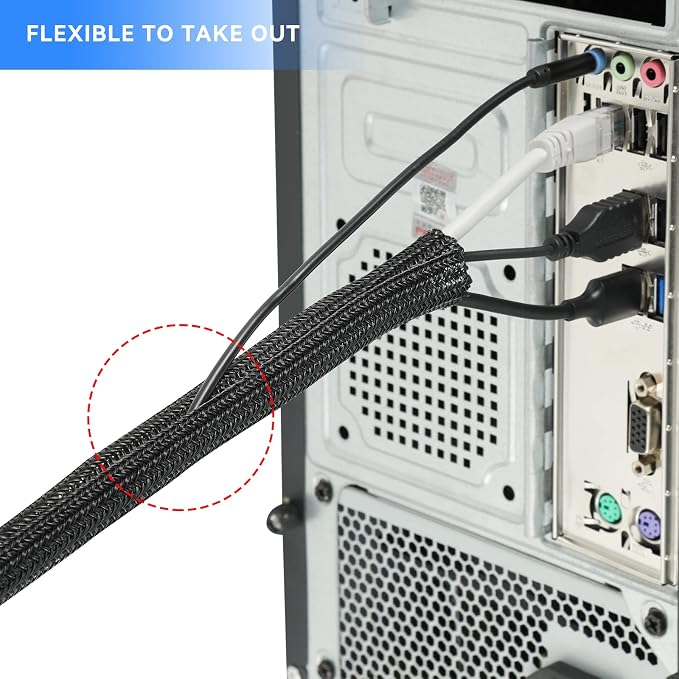 AGPTEK Cable Sleeve, 6.6ft - Image 5