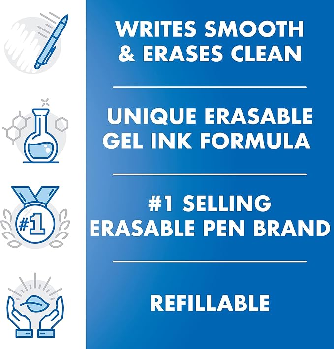 Pilot FriXion Clicker Erasable, Refillable & Retractable Gel Ink Pens Extra - Image 3