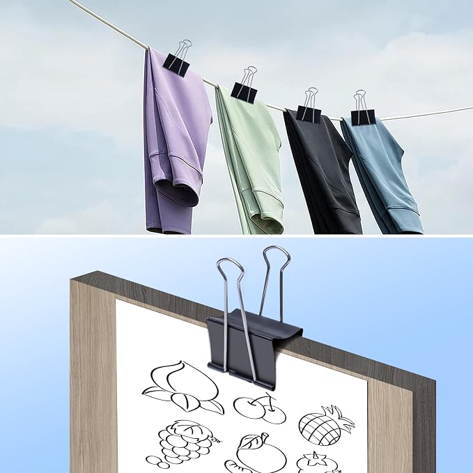 Ufmarine Jumbo Binder Clips 3 inch, Extra Large Binder Clips Giant - Image 6