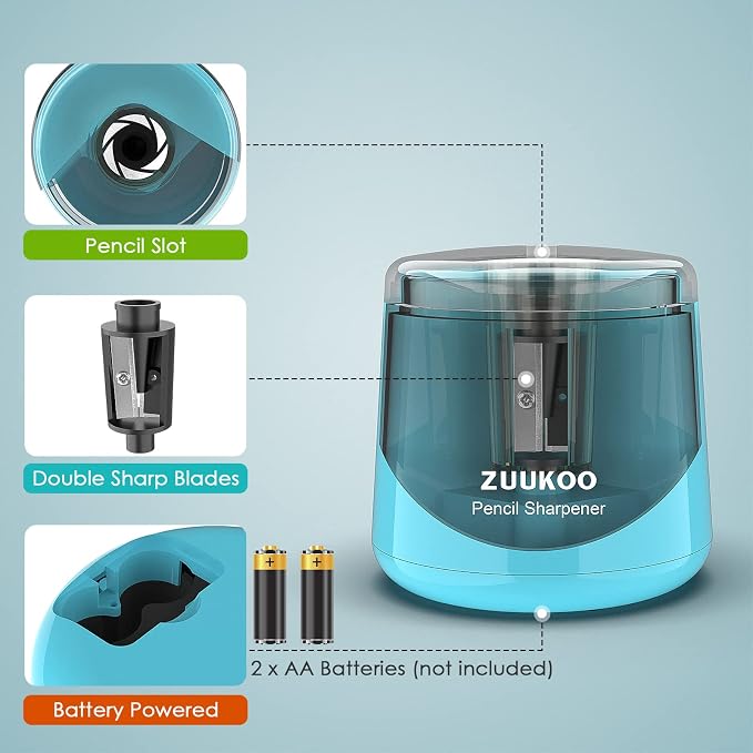 Electric Pencil Sharpeners, Battery Powered - Image 3