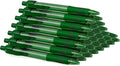 deegtran Pens Bulk, 30 Pack No Bleed Green Ink Click Pens by DEEGTRANPENS