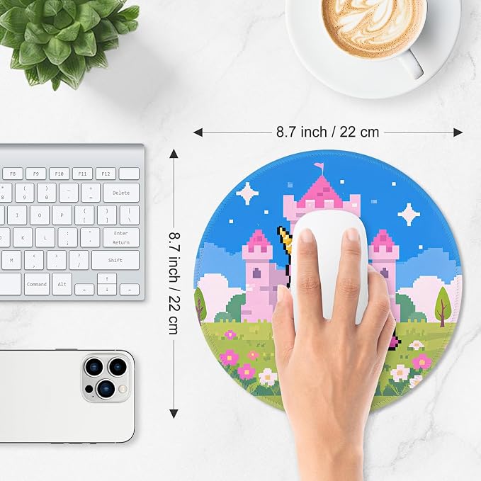 ITNRSIIET Mouse Pad Non-Slip Rubber Base Smooth Surface Stitched Edges - Image 3