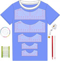 5Pack Tshirt Ruler Guide for Vinyl Alignment, T Shirt Rulers to Center Designs by TIETOC