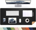 AFIING Desk Mat 35.4" x 17", Cork & PU Leather Desk Pad, Waterproof Desk by AFIING