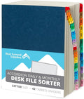 Blue Summit Expandable Monthly File Organizer, Tickler File Combo 31 Daily and by BlueSummitSupplies
