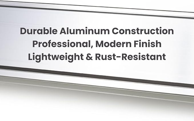 2" x 8" Aluminum Office Desk Nameplate Sign Holder 10 Pack - Image 9