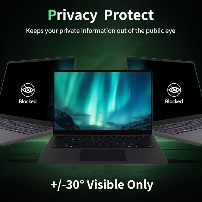 Laptop Privacy Screen 17 Inch, Laptop Screen Privacy Shield 16:10 Aspect Ratio - Image 3