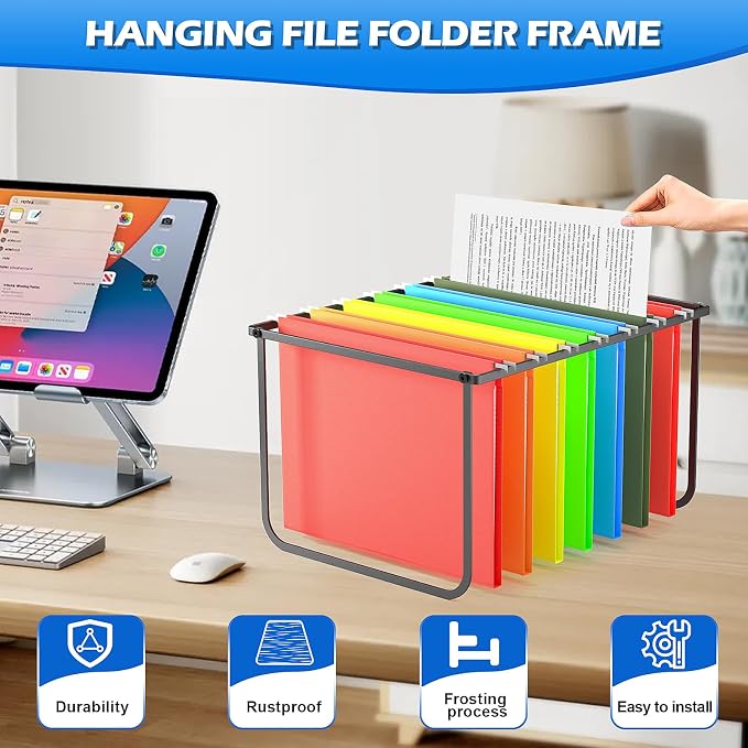 Legal and Letter Size Hanging File Folder Frame, Hanging File Folder Holder - Image 6