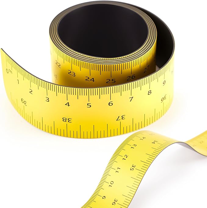 Relaxweex 1 Pcs 39.37 Inch Magnetic Ruler Flexible Tape Magnetic Tape Measure by Relaxweex