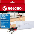 VELCRO Brand Mountable Cable Management Sleeve | Cord Hider Mounts on Walls or by VELCROBrand