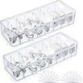 Tatuo 2 Pcs Cord Organizer for Drawer Desktop, Cable Organizer Box by Tatuo