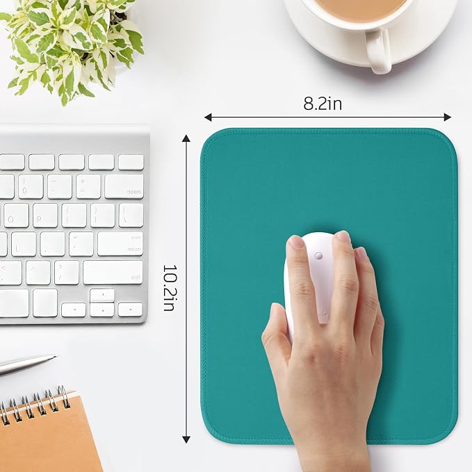 Green Mouse Pad, 10.2 x 8.2Inch, Non-Slip Waterproof Rubber - Image 3