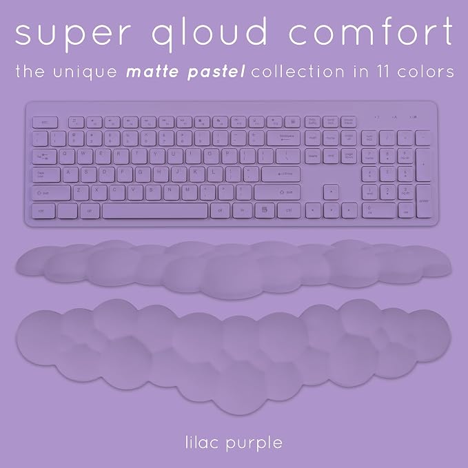 Purple Cloud Keyboard Wrist Rest – Create-ables Qloud Purple Wrist Rest - Image 3
