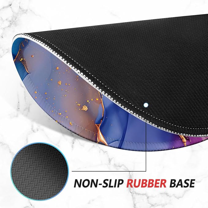ITNRSIIET Mouse Pad Non-Slip Rubber Base Smooth Surface Stitched Edges - Image 4