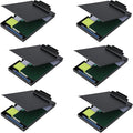 ZCZN Aluminum Clipboard with Storage, 6 Pack Recycled Metal Clipboard Box by ZCZN