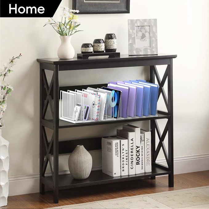 File Organizer for Desk, 11-Section Vertical File Sorter, Paper Holder - Image 2