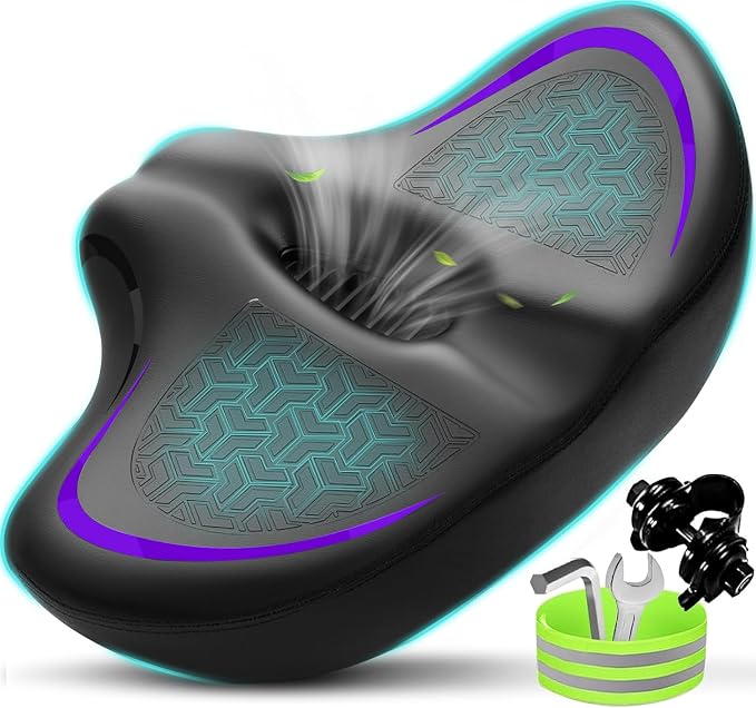 Noseless Bike Seat Cushion for Men & Women by Moreergonomicoversizedbikeseat