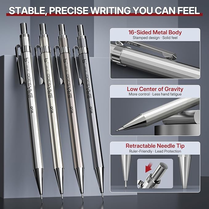 WUO 0.9mm Mechanical Pencil Set - Image 3
