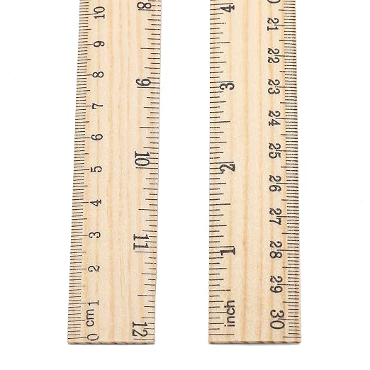 60 Pack Wooden Ruler 12 Inch Rulers Bulk Wood Measuring Ruler Office Ruler 2 - Image 6