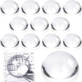 Briwooody 12 Pcs Crystal Dome Magnifier Paperweights Glass Paperweight Reading by Briwooody
