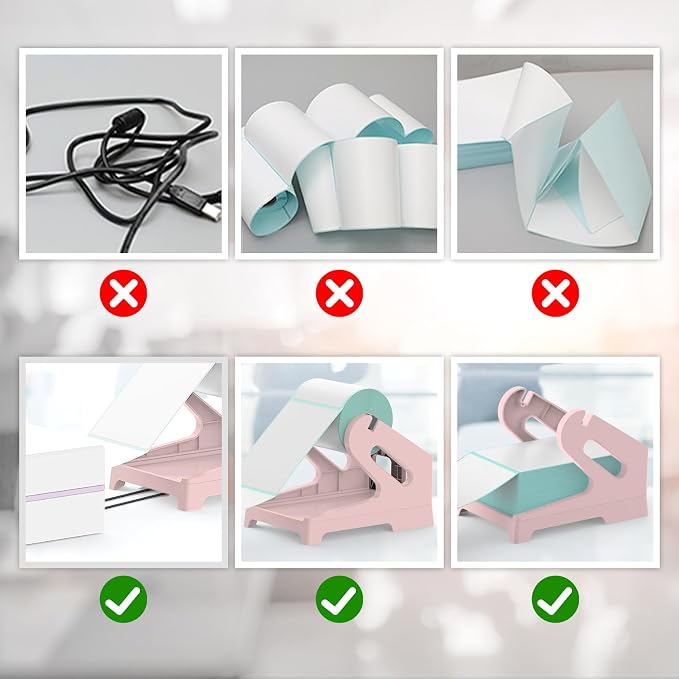 Thermal Label Holder for Rolls and Fan-Fold Labels, Sticker Roll Holder Work - Image 5