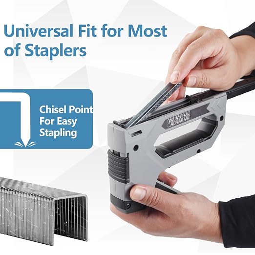Heavy Duty T-50 Staples 9/16 Inch Length 1462-Count, 3/8" Crown Beveled - Image 4