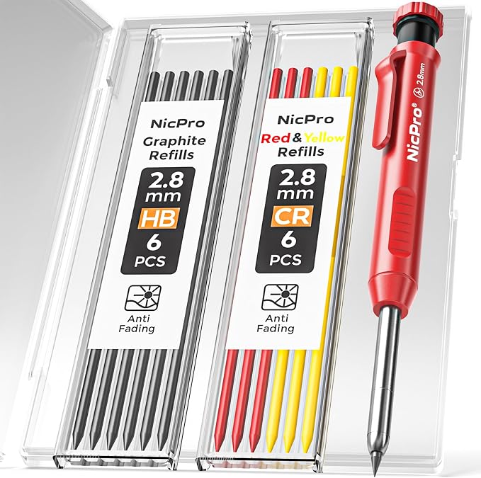Nicpro 1 Pack Carpenter Pencil by Nicpro