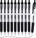 EYEYE G-103 Black Gel Pens 0.7mm, 10 Pack Retractable Medium Point Ballpoint by eyeye