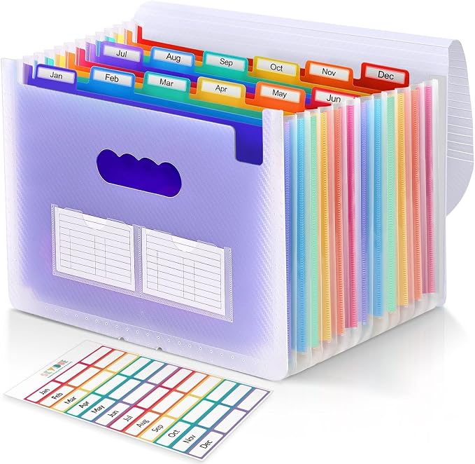 SKYDUE Accordion File Organizer, Expanding File Folder by SKYDUE
