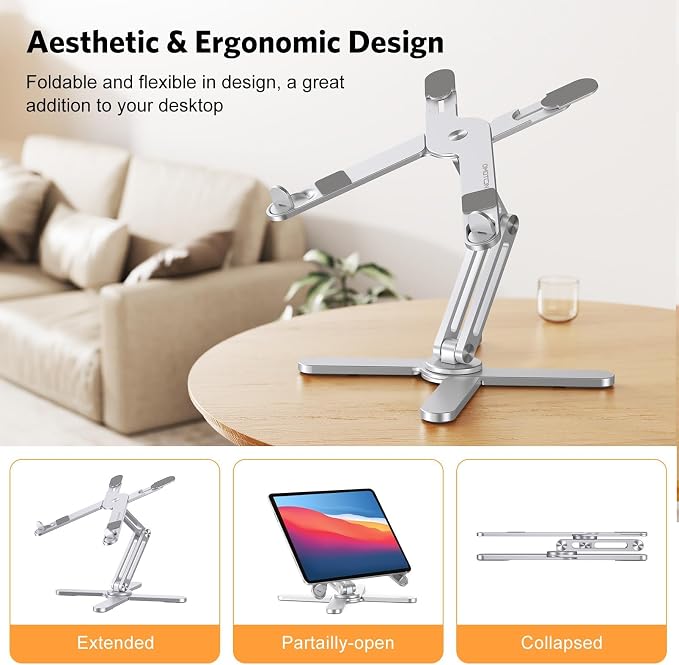 OMOTON LA10 360° Rotating Laptop Stand Riser - Image 3