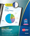 Avery Diamond Clear Heavyweight Sheet Protectors, Easy Load, 250 Document by Avery