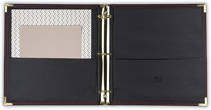 Samsill Classic Collection Leather 3 Ring Binder, Executive Presentation - Image 3