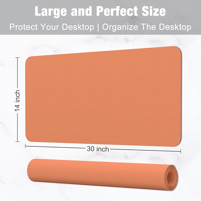 Hsurbtra Desk Pad, XL Extended Mouse Pad, Waterproof Desktop Blotter Protector - Image 3