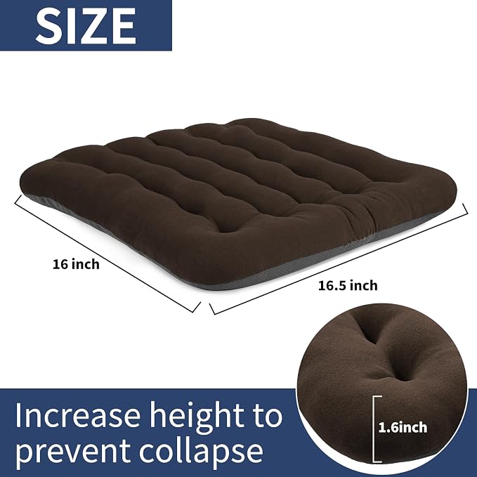 BUYUE Good Support Office Chair Cushion Padded, Soft Velvet Comfortable - Image 2