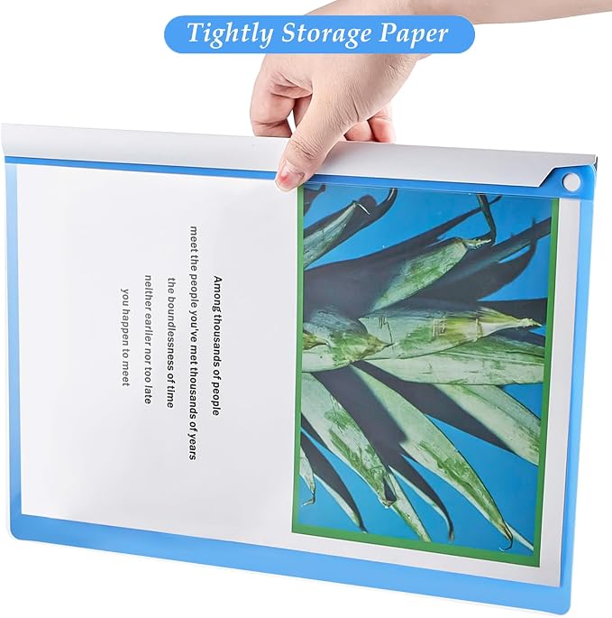 Clear Report Covers with Swing Clip, 10 Pack, 30 Sheet Capacity A4 Size File - Image 5