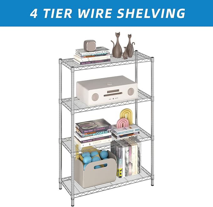 Guan River 4-Shelf Adjustable Metal Wire Shelving, Sturdy and Durable, Storage - Image 5