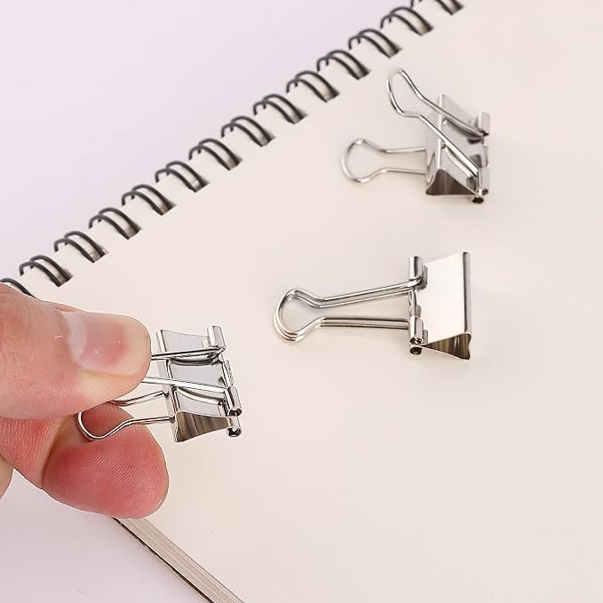 Mr. Pen- Small Binder Clips, Small Size | Silver Metal Binder Paper Clips - Image 7