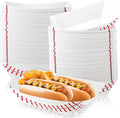 Roshtia 100 Pack Baseball Party Supplies Paper Food Trays Disposable Serving by Roshtia