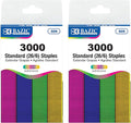 BAZIC Products Standard Staples, Metallic Colors, 3000 Ct by BAZICProducts