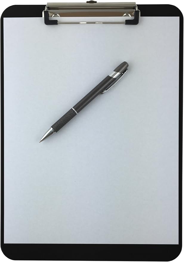 Trade Quest Plastic Clipboard Opaque Color Letter Size Low Profile Clip - Image 3
