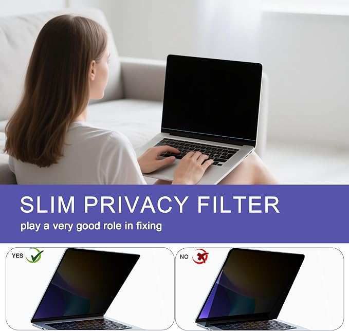 360° Privacy Screen Protector for MacBook Air 15 inch, Privacy Screen Filter - Image 6