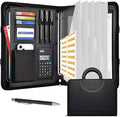 Portfolio Binder 3 Ring Includes Pen and 5 Dividers by NATISERAUM