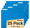 SUNEE 25 Pack Hanging File Folders, Hanging File Folders Letter Size by SUNEE
