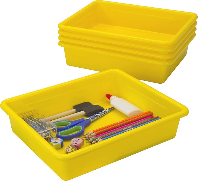 Storex Letter Size Flat Storage Tray – Organizer Bin by Storex