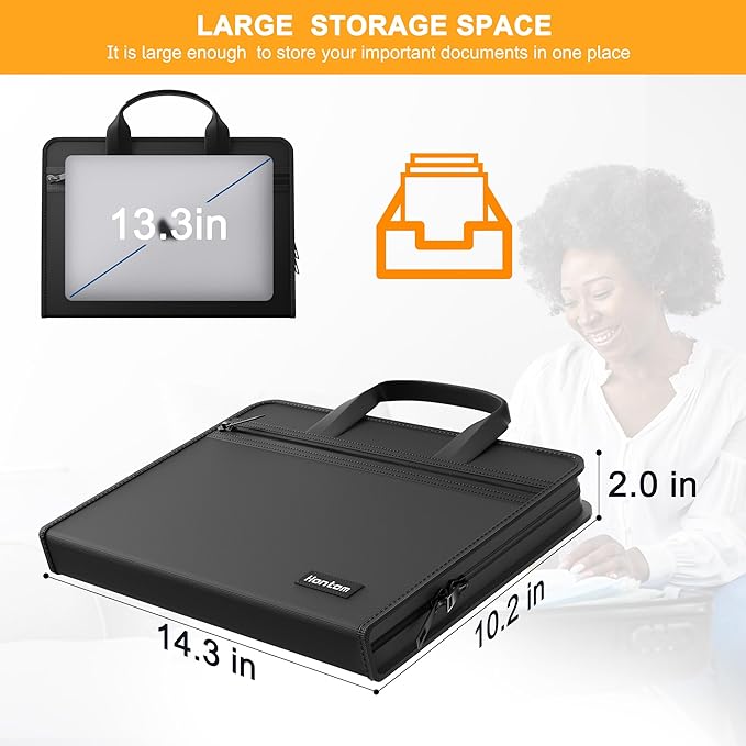 Hontom Accordion File Organizer, 5200℉ Fireproof Document Organizer - Image 6